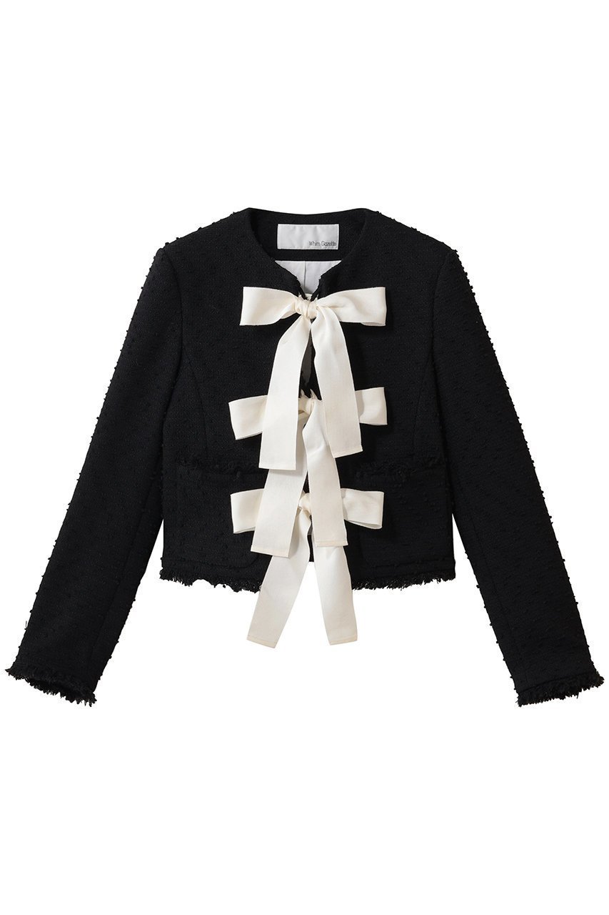 【ウィムガゼット/Whim Gazette】のツイードネップリボンジャケット 人気、トレンドファッション・服の通販 founy(ファニー) 　ファッション　Fashion　レディースファッション　Fashion for Women　アウター　Coat / Outerwear Collection　レディースジャケット・軽アウター　Jackets　2026年　2026　ジャケット　Jacket, Outerwear　夏　Summer　春　Spring　S/S・春夏　SS, Spring/Summer, Warm Season　 other-1|ID: prp329100004831947 ipo3291000000035183327