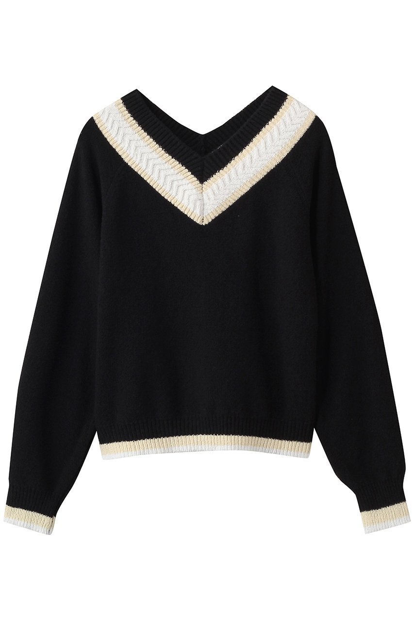 【アルアバイル/allureville】のコットンチルデンニット インテリア・キッズ・メンズ・レディースファッション・服の通販 founy(ファニー) ファッション Fashion レディースファッション Fashion for Women トップス・カットソー Cut & Sew Tops ニット Knit Tops & Sweaters カジュアルプルオーバー・ニットトップス Pullovers & Knit Tops / Casual Pullovers コンパクト Compact, Small Size 再入荷 Restock / Back in Stock ブラック系|ID: prp329100004831948 ipo3291000000036930433