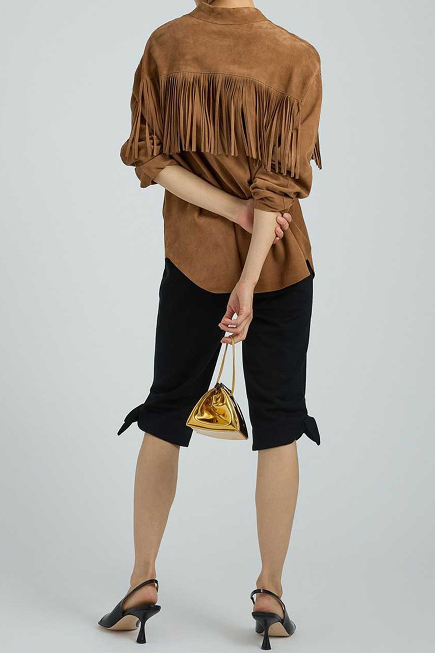 【ブリル/BRILL】のレザーフリンジシャツ 人気、トレンドファッション・服の通販 founy(ファニー) ファッション Fashion レディースファッション Fashion for Women トップス・カットソー Cut & Sew Tops シャツ・ブラウス・オフィスカジュアル Elegant Blouses & Button-Ups スリーブ Sleeve, Long Sleeve / Short Sleeve フリンジ Fringe, Tassel ロング Long, Long-Length 再入荷 Restock / Back in Stock other-6|ID: prp329100004831954 ipo3291000000035183369