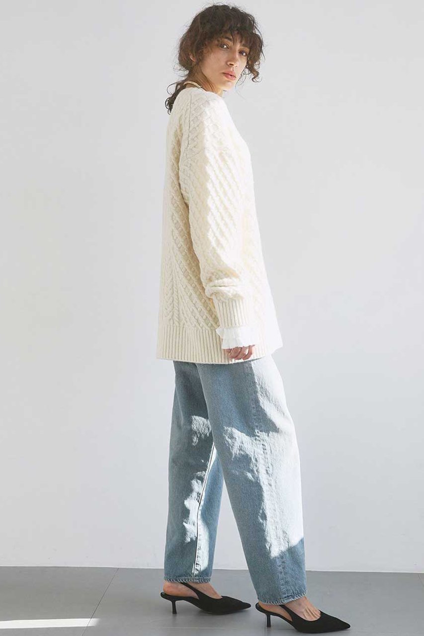 【ブリル/BRILL】のアランチュニックプルオーバー 人気、トレンドファッション・服の通販 founy(ファニー) ファッション Fashion レディースファッション Fashion for Women トップス・カットソー Cut & Sew Tops ニット Knit Tops & Sweaters カジュアルプルオーバー・ニットトップス Pullovers & Knit Tops / Casual Pullovers チュニック Tunic, Long Top デニム Denim, Jeans Material バランス Balance, Style Balance レギンス Leggings, Stretch Pants 再入荷 Restock / Back in Stock other-5|ID: prp329100004831956 ipo3291000000035183381