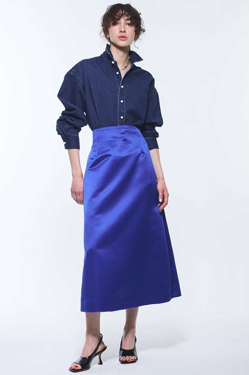 【ブリル/BRILL】のSPREADサテンスカート 人気、トレンドファッション・服の通販 founy(ファニー) 　ファッション　Fashion　レディースファッション　Fashion for Women　スカート　Skirts　ロングスカート　Long Skirts / Maxi & Midi Skirts　なめらか　Smooth, Silky Texture　サテン　Satin, Glossy Fabric　フォルム　Silhouette, Form　ロング　Long, Long-Length　エレガント 上品　Elegant　再入荷　Restock / Back in Stock　other-4|ID: prp329100004831966 ipo3291000000035183446