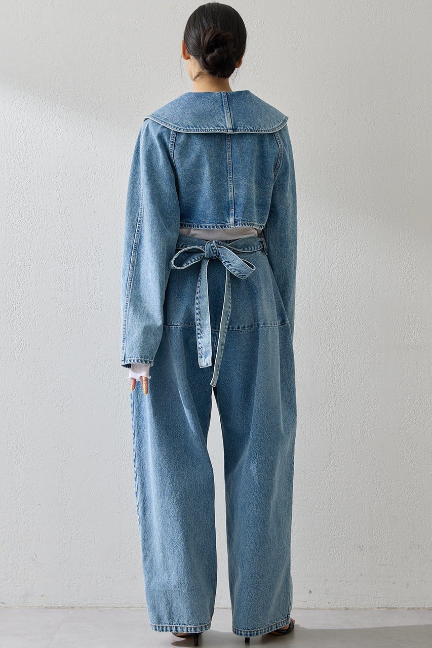 【ウィムガゼット/Whim Gazette】のバックリボンデニムジャケット 人気、トレンドファッション・服の通販 founy(ファニー) 　ファッション　Fashion　レディースファッション　Fashion for Women　アウター　Coat / Outerwear Collection　レディースジャケット・軽アウター　Jackets　デニムジャケット / カジュアルアウター　Denim Jackets　春　Spring　コンパクト　Compact, Small Size　ジャケット　Jacket, Outerwear　デニム　Denim, Jeans Material　バランス　Balance, Style Balance　リボン　Ribbon, Bow　ループ　Loop, Loop Knit　S/S・春夏　SS, Spring/Summer, Warm Season　夏　Summer　2026年　2026　other-5|ID: prp329100004831977 ipo3291000000035183526