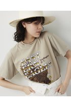 【ウィムガゼット/Whim Gazette】のEagle Tee 人気、トレンドファッション・服の通販 founy(ファニー) ファッション Fashion レディースファッション Fashion for Women トップス・カットソー Cut & Sew Tops シャツ・ブラウス・オフィスカジュアル Elegant Blouses & Button-Ups ロングTシャツ・Tシャツ Longline T-Shirts & Tees カットソー・ベーシックTシャツ Cut-and-Sewn Tops / Stretch Tees & Basics 2026年 2026 インナー Innerwear カットソー Cut and Sewn Top ショート Short, Short Length ジャケット Jacket, Outerwear スリーブ Sleeve, Long Sleeve / Short Sleeve フロント Front, Front Design プリント Print, Printed Pattern モチーフ Motif, Design Theme 半袖 Short Sleeve, Half Sleeve 夏 Summer 春 Spring S/S・春夏 SS, Spring/Summer, Warm Season thumbnail ライトベージュ|ID: prp329100004831981 ipo3291000000035696993