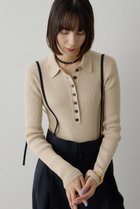 【ウィムガゼット/Whim Gazette】のニットポロボディスーツ 人気、トレンドファッション・服の通販 founy(ファニー) ファッション Fashion レディースファッション Fashion for Women トップス・カットソー Cut & Sew Tops ニット Knit Tops & Sweaters カジュアルプルオーバー・ニットトップス Pullovers & Knit Tops / Casual Pullovers 春 Spring ヌーディ Nude, Nude Tone フィット Fit, Slim Fit ベーシック Basic, Essential ボトム Bottoms, Lower Wear リブニット Rib Knit, Ribbed Knit S/S・春夏 SS, Spring/Summer, Warm Season おすすめ Recommended / Our Picks 夏 Summer エレガント 上品 Elegant 2026年 2026 thumbnail ベージュ|ID: prp329100004831983 ipo3291000000036162166