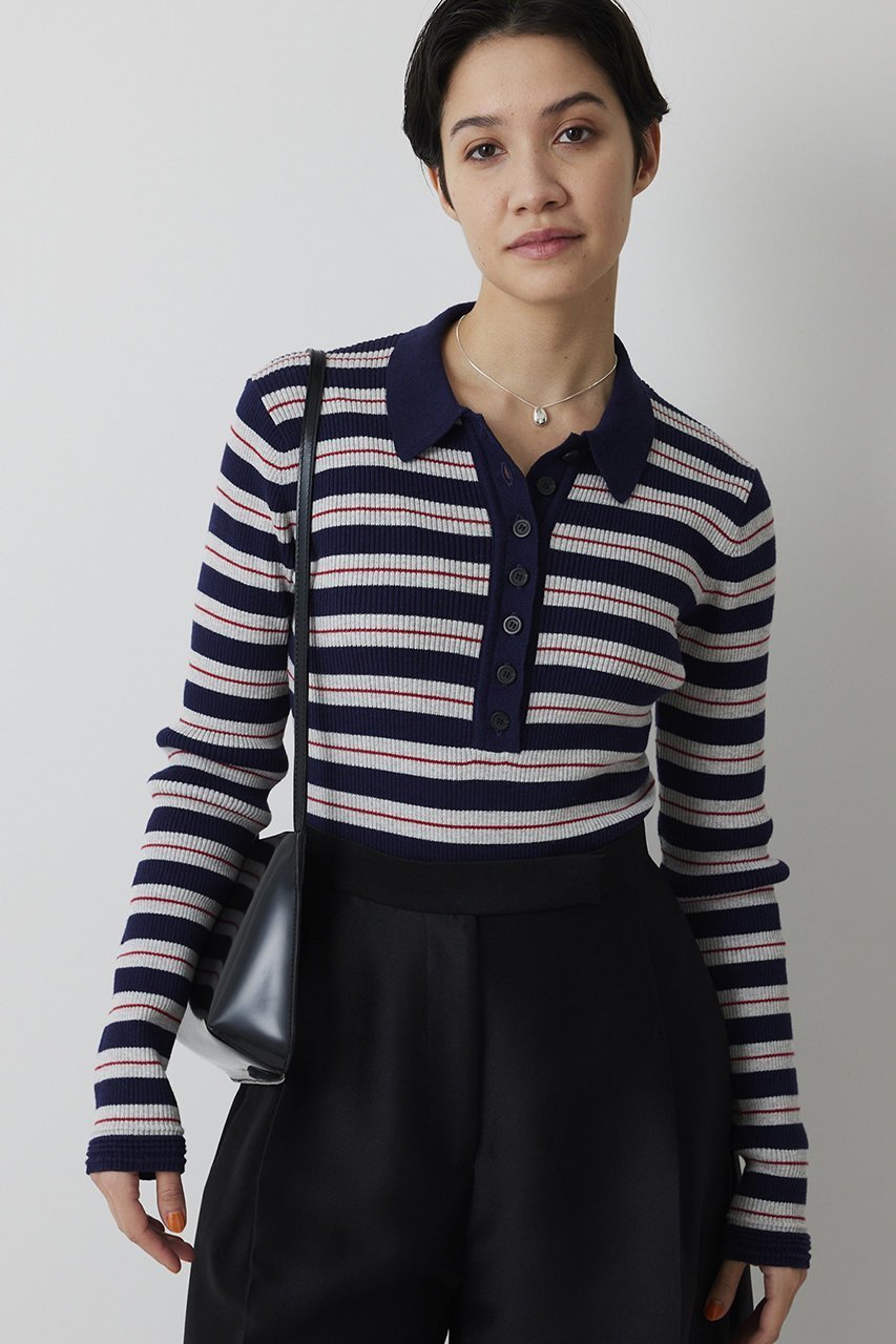 【ウィムガゼット/Whim Gazette】のニットポロボディスーツ インテリア・キッズ・メンズ・レディースファッション・服の通販 founy(ファニー) 　ファッション　Fashion　レディースファッション　Fashion for Women　トップス・カットソー　Cut & Sew Tops　ニット　Knit Tops & Sweaters　カジュアルプルオーバー・ニットトップス　Pullovers & Knit Tops / Casual Pullovers　春　Spring　ヌーディ　Nude, Nude Tone　フィット　Fit, Slim Fit　ベーシック　Basic, Essential　ボトム　Bottoms, Lower Wear　リブニット　Rib Knit, Ribbed Knit　S/S・春夏　SS, Spring/Summer, Warm Season　おすすめ　Recommended / Our Picks　夏　Summer　エレガント 上品　Elegant　2026年　2026　レッド|ID: prp329100004831983 ipo3291000000036162167