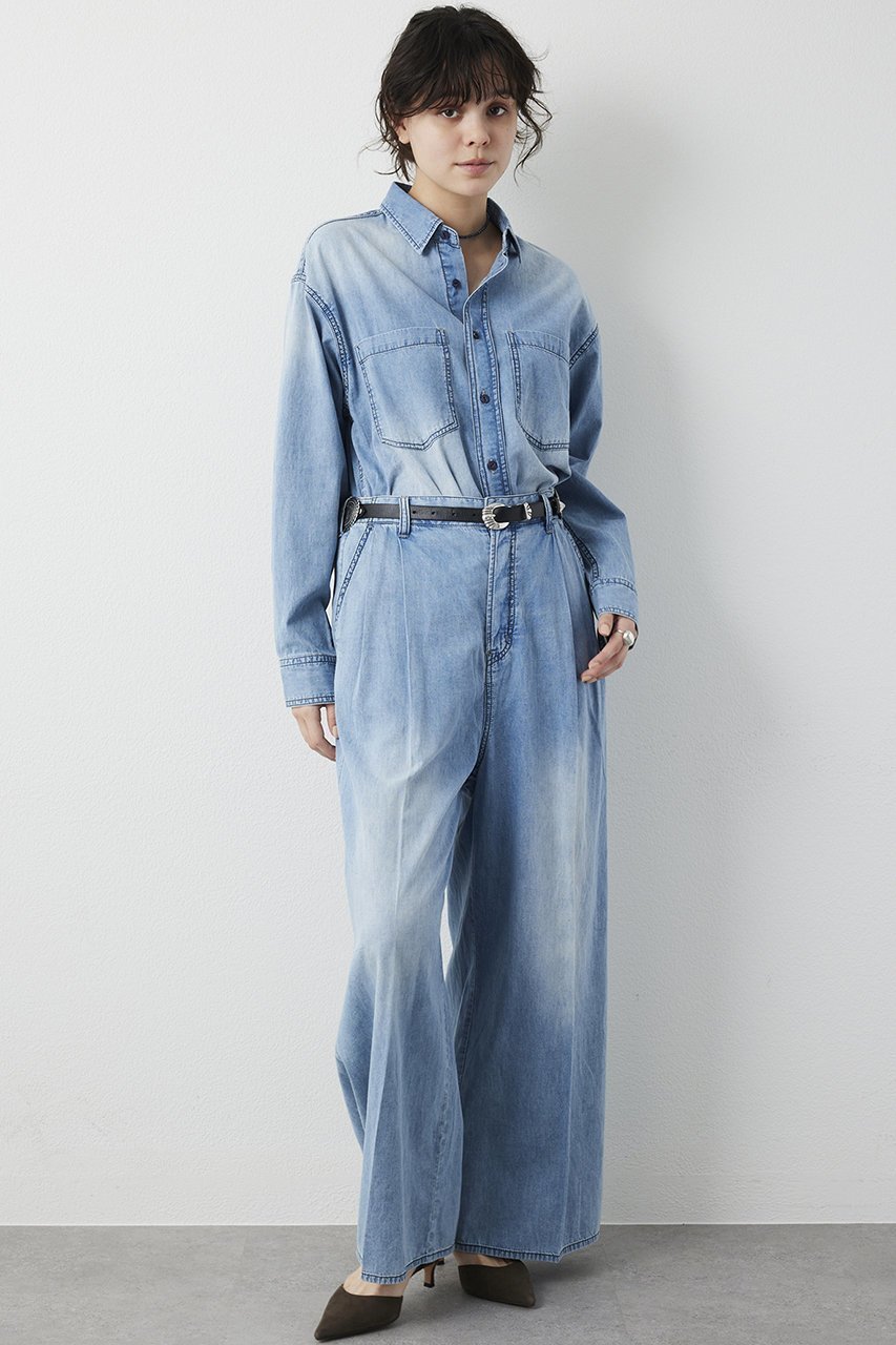 【ウィムガゼット/Whim Gazette】のライトオンスデニムシャツ 人気、トレンドファッション・服の通販 founy(ファニー) ファッション Fashion レディースファッション Fashion for Women トップス・カットソー Cut & Sew Tops シャツ・ブラウス・オフィスカジュアル Elegant Blouses & Button-Ups 春 Spring ケミカル Chemical, Chemical Wash スリーブ Sleeve, Long Sleeve / Short Sleeve デニム Denim, Jeans Material パウダー Powder, Soft Tone ブリーチ Bleach, Washed Finish ユーズド Used, Vintage-Look ロング Long, Long-Length S/S・春夏 SS, Spring/Summer, Warm Season おすすめ Recommended / Our Picks 夏 Summer 2026年 2026 other-4|ID: prp329100004831986 ipo3291000000035183596