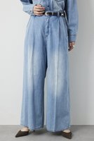 【ウィムガゼット/Whim Gazette】のライトオンスデニムパンツ 人気、トレンドファッション・服の通販 founy(ファニー) ファッション Fashion レディースファッション Fashion for Women パンツ Pants & Trousers デニムパンツ・ジーンズ・美脚デニム Denim Jeans & Pants 春 Spring ケミカル Chemical, Chemical Wash デニム Denim, Jeans Material パウダー Powder, Soft Tone フロント Front, Front Design ブリーチ Bleach, Washed Finish ユーズド Used, Vintage-Look リラックス Relax, Relaxed Fit ワイド Wide, Wide Fit S/S・春夏 SS, Spring/Summer, Warm Season おすすめ Recommended / Our Picks 夏 Summer 2026年 2026 |ID:prp329100004831987