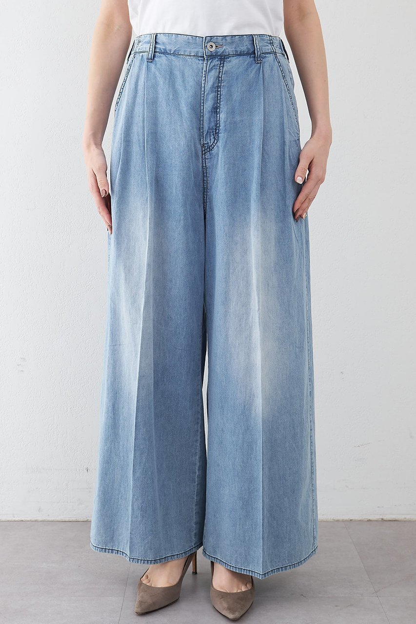 【ウィムガゼット/Whim Gazette】のライトオンスデニムパンツ 人気、トレンドファッション・服の通販 founy(ファニー) 　ファッション　Fashion　レディースファッション　Fashion for Women　パンツ　Pants & Trousers　デニムパンツ・ジーンズ・美脚デニム　Denim Jeans & Pants　春　Spring　ケミカル　Chemical, Chemical Wash　デニム　Denim, Jeans Material　パウダー　Powder, Soft Tone　フロント　Front, Front Design　ブリーチ　Bleach, Washed Finish　ユーズド　Used, Vintage-Look　リラックス　Relax, Relaxed Fit　ワイド　Wide, Wide Fit　S/S・春夏　SS, Spring/Summer, Warm Season　おすすめ　Recommended / Our Picks　夏　Summer　2026年　2026　other-6|ID: prp329100004831987 ipo3291000000035183607