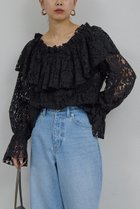 【ガリャルダガランテ/GALLARDAGALANTE】のオフショルレースブラウス 人気、トレンドファッション・服の通販 founy(ファニー) ファッション Fashion レディースファッション Fashion for Women トップス・カットソー Cut & Sew Tops シャツ・ブラウス・オフィスカジュアル Elegant Blouses & Button-Ups 2026年 2026 スリーブ Sleeve, Long Sleeve / Short Sleeve フェミニン Feminine, Girly レース Lace, Lace Fabric ロング Long, Long-Length エレガント 上品 Elegant 夏 Summer 春 Spring S/S・春夏 SS, Spring/Summer, Warm Season thumbnail ブラック|ID: prp329100004831991 ipo3291000000035997713