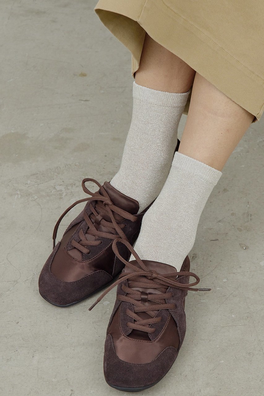 【ガリャルダガランテ/GALLARDAGALANTE】のグリッターソックス インテリア・キッズ・メンズ・レディースファッション・服の通販 founy(ファニー) 　ファッション　Fashion　レディースファッション　Fashion for Women　ソックス&靴下　Socks & Hosiery　レッグウェア・ストッキング　Legwear & Hosiery　2026年　2026　グリッター　Glitter, Sparkle　スニーカー　Sneakers, Trainers　ソックス　Socks, Hosiery　バランス　Balance, Style Balance　エレガント 上品　Elegant　夏　Summer　春　Spring　S/S・春夏　SS, Spring/Summer, Warm Season　ベージュ|ID: prp329100004831996 ipo3291000000035183686