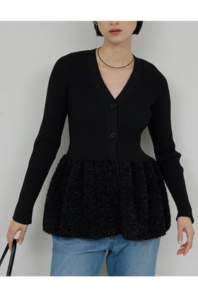 【ガリャルダガランテ/GALLARDAGALANTE】のファンシーペプラムカーデ 人気、トレンドファッション・服の通販 founy(ファニー) ファッション Fashion レディースファッション Fashion for Women トップス・カットソー Cut & Sew Tops ニット Knit Tops & Sweaters カーディガン・羽織り Layered Style Cardigans 2026年 2026 おすすめ Recommended / Our Picks カーディガン Cardigan, Knitwear ペプラム Peplum, Flared Hem ワイド Wide, Wide Fit エレガント 上品 Elegant 夏 Summer 春 Spring S/S・春夏 SS, Spring/Summer, Warm Season |ID:prp329100004832000