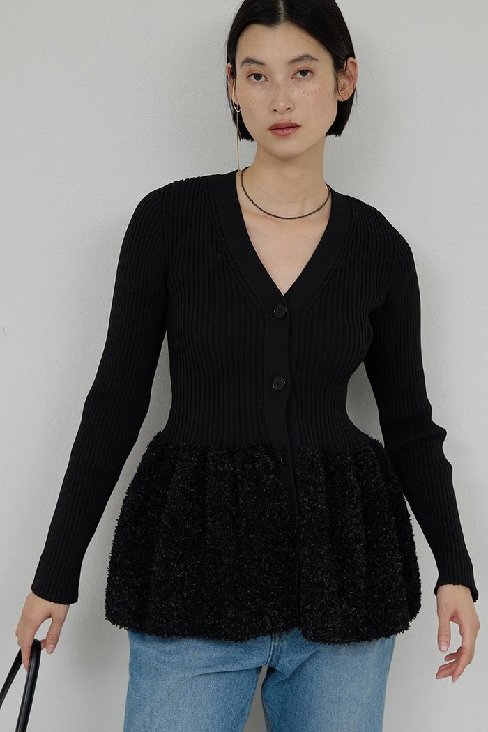 【ガリャルダガランテ/GALLARDAGALANTE】のファンシーペプラムカーデ インテリア・キッズ・メンズ・レディースファッション・服の通販 founy(ファニー) https://founy.com/ ファッション Fashion レディースファッション Fashion for Women トップス・カットソー Cut & Sew Tops ニット Knit Tops & Sweaters カーディガン・羽織り Layered Style Cardigans おすすめ Recommended / Our Picks カーディガン Cardigan, Knitwear ペプラム Peplum, Flared Hem ワイド Wide, Wide Fit エレガント 上品 Elegant 新作・新入荷 New Arrivals / New In |ID: prp329100004832000 ipo3291000000035507515