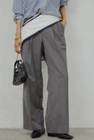 【ガリャルダガランテ/GALLARDAGALANTE】のタックストレートパンツ 人気、トレンドファッション・服の通販 founy(ファニー) ファッション Fashion レディースファッション Fashion for Women パンツ Pants & Trousers 2026年 2026 ストレート Straight, Straight Cut フロント Front, Front Design ベーシック Basic, Essential 夏 Summer 春 Spring S/S・春夏 SS, Spring/Summer, Warm Season |ID:prp329100004832001