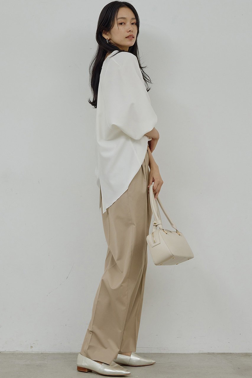 【ガリャルダガランテ/GALLARDAGALANTE】のタックストレートパンツ 人気、トレンドファッション・服の通販 founy(ファニー) 　ファッション　Fashion　レディースファッション　Fashion for Women　パンツ　Pants & Trousers　2026年　2026　ストレート　Straight, Straight Cut　フロント　Front, Front Design　ベーシック　Basic, Essential　夏　Summer　春　Spring　S/S・春夏　SS, Spring/Summer, Warm Season　other-3|ID: prp329100004832001 ipo3291000000035183733