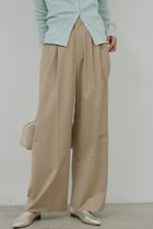 【ガリャルダガランテ/GALLARDAGALANTE】のタックストレートパンツ ベージュ|ID: prp329100004832001 ipo3291000000035428870