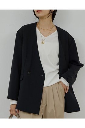 【ガリャルダガランテ/GALLARDAGALANTE】のジャージーノーカラージャケット 人気、トレンドファッション・服の通販 founy(ファニー) ファッション Fashion レディースファッション Fashion for Women アウター Coat / Outerwear Collection レディースジャケット・軽アウター Jackets ノーカラージャケット / シンプル上品コーデ Collarless Jackets 2026年 2026 インナー Innerwear カーディガン Cardigan, Knitwear ジャケット Jacket, Outerwear エレガント 上品 Elegant 夏 Summer 旅行 Travel 春 Spring S/S・春夏 SS, Spring/Summer, Warm Season 軽量 Lightweight, Ultra Light |ID:prp329100004832004