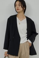 【ガリャルダガランテ/GALLARDAGALANTE】のジャージーノーカラージャケット 人気、トレンドファッション・服の通販 founy(ファニー) ファッション Fashion レディースファッション Fashion for Women アウター Coat / Outerwear Collection レディースジャケット・軽アウター Jackets ノーカラージャケット / シンプル上品コーデ Collarless Jackets 2026年 2026 インナー Innerwear カーディガン Cardigan, Knitwear ジャケット Jacket, Outerwear エレガント 上品 Elegant 夏 Summer 旅行 Travel 春 Spring S/S・春夏 SS, Spring/Summer, Warm Season 軽量 Lightweight, Ultra Light |ID:prp329100004832004