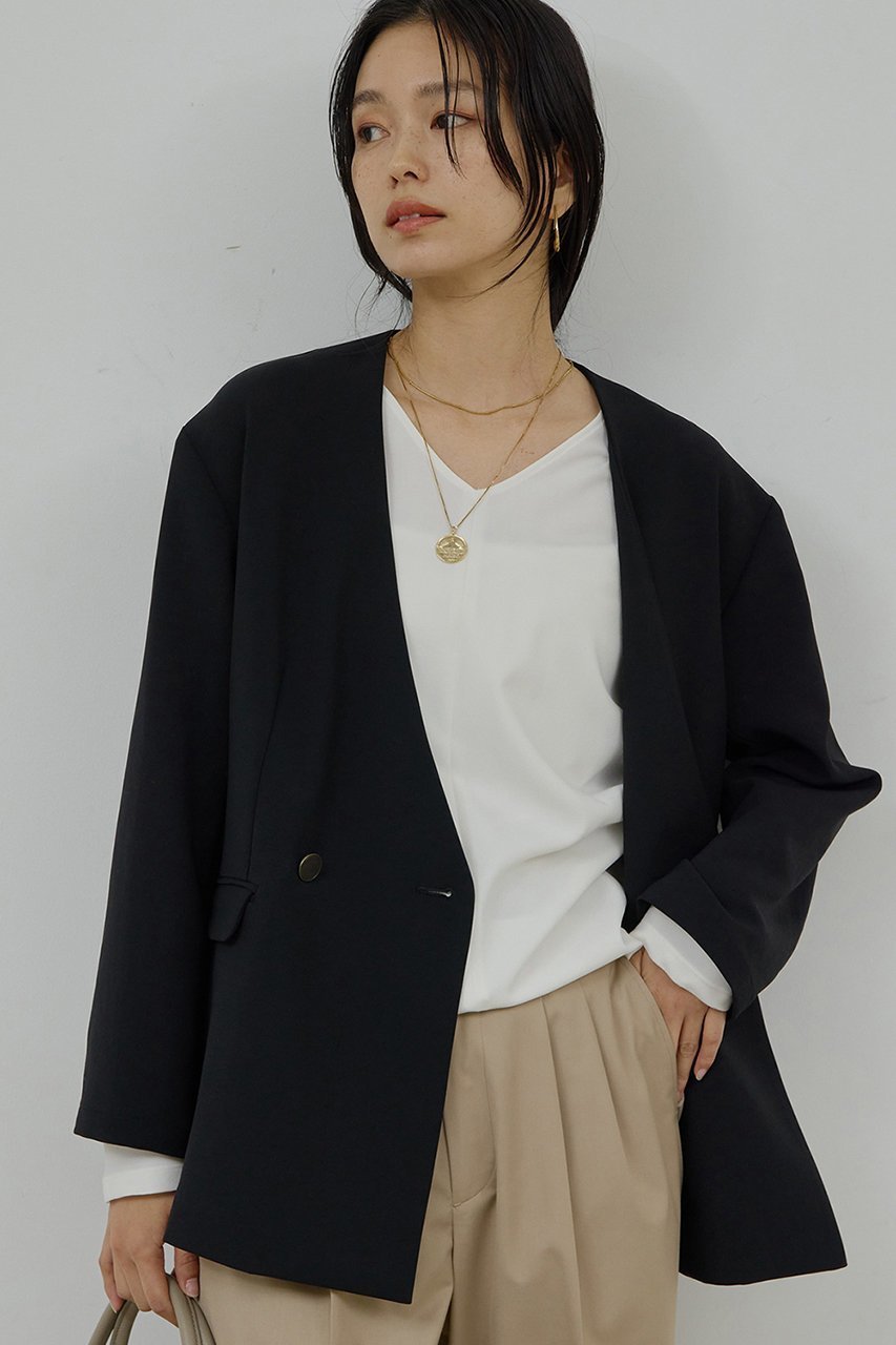 【ガリャルダガランテ/GALLARDAGALANTE】のジャージーノーカラージャケット 人気、トレンドファッション・服の通販 founy(ファニー) 　ファッション　Fashion　レディースファッション　Fashion for Women　アウター　Coat / Outerwear Collection　レディースジャケット・軽アウター　Jackets　ノーカラージャケット / シンプル上品コーデ　Collarless Jackets　2026年　2026　インナー　Innerwear　カーディガン　Cardigan, Knitwear　ジャケット　Jacket, Outerwear　エレガント 上品　Elegant　夏　Summer　旅行　Travel　春　Spring　S/S・春夏　SS, Spring/Summer, Warm Season　軽量　Lightweight, Ultra Light　 other-1|ID: prp329100004832004 ipo3291000000036162285