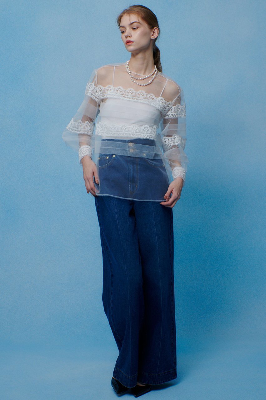 【アルアバイル/allureville】の【LOULOU WILLOUGHBY】ハイウエストワイドデニムパンツ 人気、トレンドファッション・服の通販 founy(ファニー) 　ファッション　Fashion　レディースファッション　Fashion for Women　パンツ　Pants & Trousers　デニムパンツ・ジーンズ・美脚デニム　Denim Jeans & Pants　スラックス　Slacks, Dress Pants　デニム　Denim, Jeans Material　ワイド　Wide, Wide Fit　ヴィンテージ　Vintage Style　other-5|ID: prp329100004832007 ipo3291000000035988819