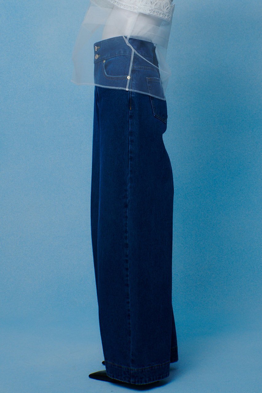 【アルアバイル/allureville】の【LOULOU WILLOUGHBY】ハイウエストワイドデニムパンツ 人気、トレンドファッション・服の通販 founy(ファニー) 　ファッション　Fashion　レディースファッション　Fashion for Women　パンツ　Pants & Trousers　デニムパンツ・ジーンズ・美脚デニム　Denim Jeans & Pants　スラックス　Slacks, Dress Pants　デニム　Denim, Jeans Material　ワイド　Wide, Wide Fit　ヴィンテージ　Vintage Style　other-6|ID: prp329100004832007 ipo3291000000035988820