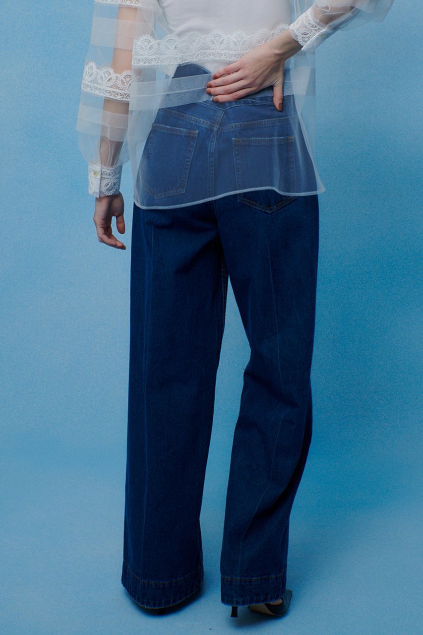 【アルアバイル/allureville】の【LOULOU WILLOUGHBY】ハイウエストワイドデニムパンツ 人気、トレンドファッション・服の通販 founy(ファニー) 　ファッション　Fashion　レディースファッション　Fashion for Women　パンツ　Pants & Trousers　デニムパンツ・ジーンズ・美脚デニム　Denim Jeans & Pants　スラックス　Slacks, Dress Pants　デニム　Denim, Jeans Material　ワイド　Wide, Wide Fit　ヴィンテージ　Vintage Style　other-7|ID: prp329100004832007 ipo3291000000035988821