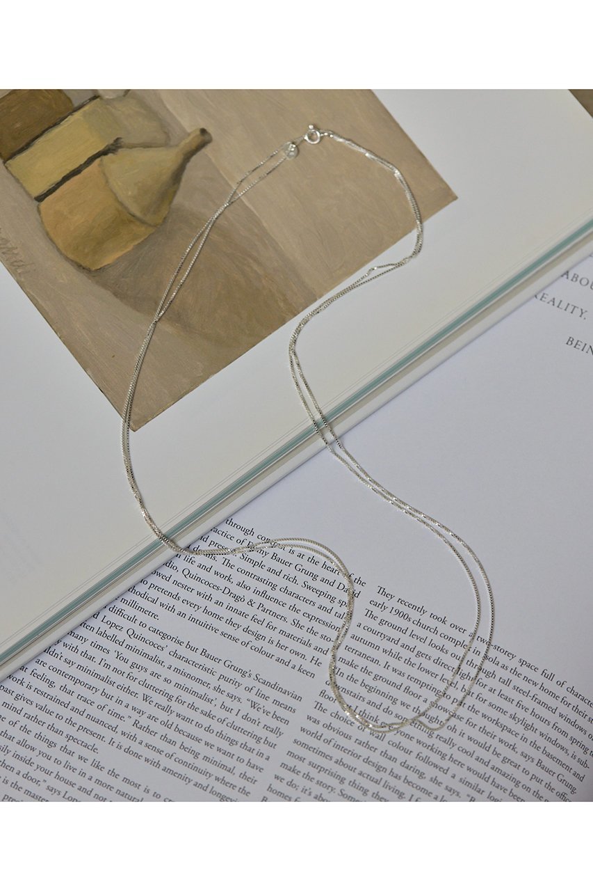 【ウィムガゼット/Whim Gazette】の【Hoaw.】ロングチェーンネックレス インテリア・キッズ・メンズ・レディースファッション・服の通販 founy(ファニー) 　ファッション　Fashion　レディースファッション　Fashion for Women　ジュエリー　Jewelry　ネックレス　Necklaces & Pendants　2026年　2026　なめらか　Smooth, Silky Texture　シルバー　Silver, Metallic Silver　シンプル　Simple, Minimal　スクエア　Square, Square Shape　チェーン　Chain, Chain Strap　ネックレス　Necklace, Pendant Necklace　ボックス　Boxy, Box Shape　ロング　Long, Long-Length　エレガント 上品　Elegant　夏　Summer　春　Spring　S/S・春夏　SS, Spring/Summer, Warm Season　925シルバー|ID: prp329100004832733 ipo3291000000035549872