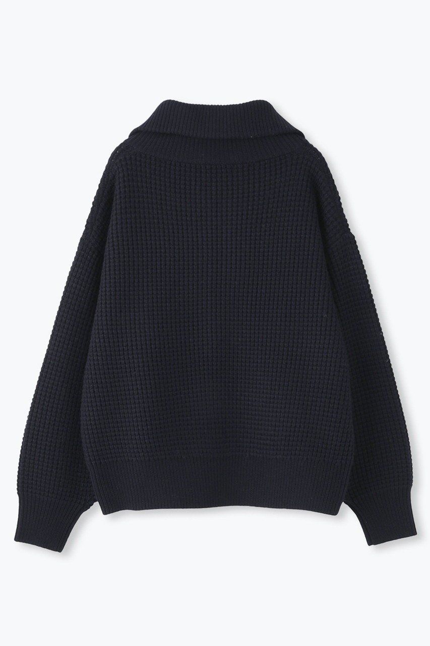 【レリル/lelill】のワッフルハーフZIPニット 人気、トレンドファッション・服の通販 founy(ファニー) 　ファッション　Fashion　レディースファッション　Fashion for Women　トップス・カットソー　Cut & Sew Tops　ニット　Knit Tops & Sweaters　カジュアルプルオーバー・ニットトップス　Pullovers & Knit Tops / Casual Pullovers　ハーフ　Half, Half-Length　プレーン　Plain, Simple　ワッフル　Waffle, Waffle Knit　人気　Popular, Best Seller　新作・新入荷　New Arrivals / New In　other-2|ID: prp329100004832737 ipo3291000000035191447