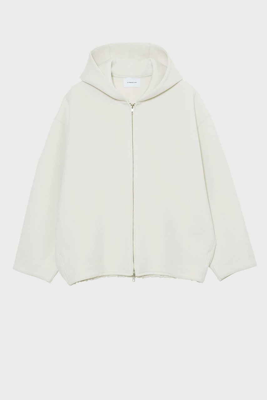 【スタニングルアー/STUNNING LURE】の【1/21 11:00販売開始】rリサイクルポリエステルフーディー インテリア・キッズ・メンズ・レディースファッション・服の通販 founy(ファニー) ファッション Fashion レディースファッション Fashion for Women トップス・カットソー Cut & Sew Tops シャツ・ブラウス・オフィスカジュアル Elegant Blouses & Button-Ups レディースパーカー・カジュアルフーディー Casual Hoodies & Sweatshirts ロングTシャツ・Tシャツ Longline T-Shirts & Tees スウェット・クルーネックトップス Sweatshirts & Crewnecks / Relaxed Fit Sweat Tops カットソー・ベーシックTシャツ Cut-and-Sewn Tops / Stretch Tees & Basics 2026年 2026 パターン Pattern, Design Print フォルム Silhouette, Form ボンディング Bonding, Bonded Fabric 切替 Switching, Contrast Panel 夏 Summer 春 Spring S/S・春夏 SS, Spring/Summer, Warm Season ホワイト|ID: prp329100004832740 ipo3291000000035191473