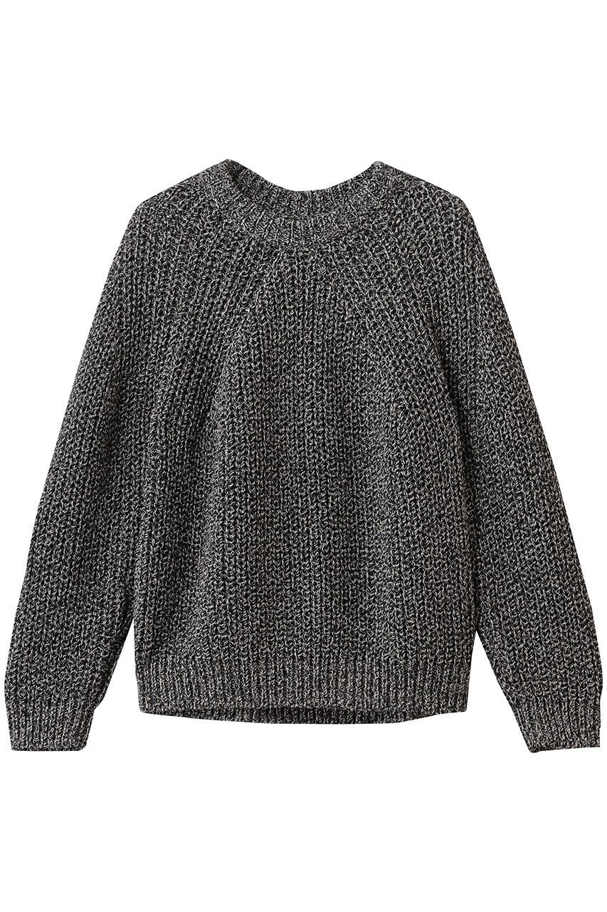 【バトナー/BATONER】のMIXED COLOR シグネチャー クルーネック インテリア・キッズ・メンズ・レディースファッション・服の通販 founy(ファニー) 　ファッション　Fashion　レディースファッション　Fashion for Women　トップス・カットソー　Cut & Sew Tops　ニット　Knit Tops & Sweaters　カジュアルプルオーバー・ニットトップス　Pullovers & Knit Tops / Casual Pullovers　2026年　2026　コーティング　Coating, Coated Finish　シンプル　Simple, Minimal　フラット　Flat, Flat Shoes　ミックス　Mix, Mixed Style　夏　Summer　春　Spring　S/S・春夏　SS, Spring/Summer, Warm Season　ブラック×ベージュ|ID: prp329100004832764 ipo3291000000035191639