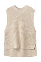 【バトナー/BATONER】のシグネチャー クルーネック ベスト 人気、トレンドファッション・服の通販 founy(ファニー) ファッション Fashion レディースファッション Fashion for Women トップス・カットソー Cut & Sew Tops ニット Knit Tops & Sweaters ベスト&ジレ / 重ね着スタイル Vests & Gilets カジュアルプルオーバー・ニットトップス Pullovers & Knit Tops / Casual Pullovers 2026年 2026 ベスト Vest, Waistcoat ベーシック Basic, Essential 夏 Summer 定番 Standard, Basic Item 春 Spring S/S・春夏 SS, Spring/Summer, Warm Season |ID:prp329100004832766