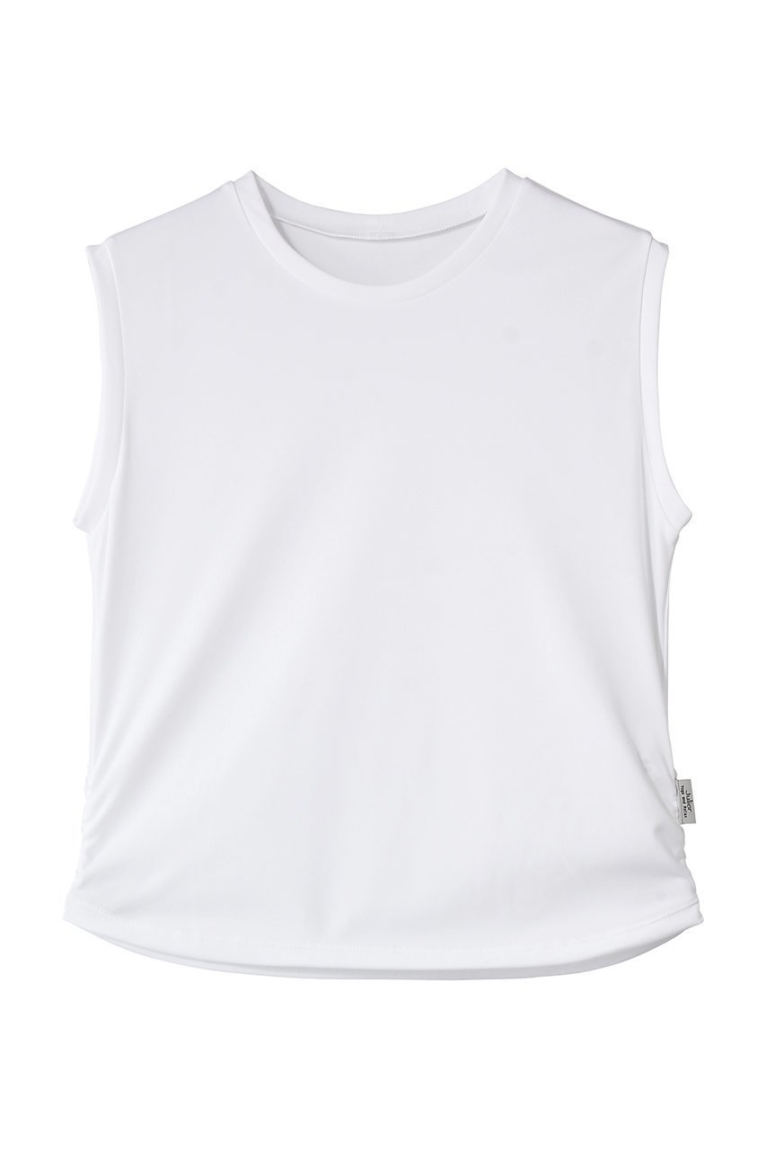 【ジュリエ/Julier】のアクティブフロータンクトップ インテリア・キッズ・メンズ・レディースファッション・服の通販 founy(ファニー) 　ファッション　Fashion　レディースファッション　Fashion for Women　トップス・カットソー　Cut & Sew Tops　スポーツウェア　Functional & Stylish Sportswear　スポーツ トップス　Athletic Tops / Workout Tops / Training Shirts　2026年　2026　ギャザー　Gathered, Ruffled　スポーツ　Sports, Activewear　スリーブ　Sleeve, Long Sleeve / Short Sleeve　タンク　Tank Top, Sleeveless Top　フィット　Fit, Slim Fit　フレンチ　French, French Style　ヨガ　Yoga, Yoga Wear　ワーク　Workwear, Utility Style　夏　Summer　旅行　Travel　春　Spring　S/S・春夏　SS, Spring/Summer, Warm Season　ホワイト|ID: prp329100004832781 ipo3291000000036091970