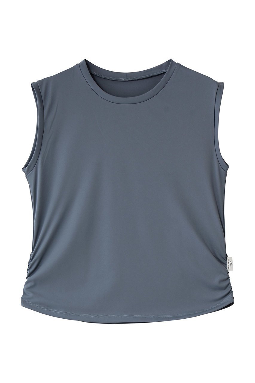 【ジュリエ/Julier】のアクティブフロータンクトップ インテリア・キッズ・メンズ・レディースファッション・服の通販 founy(ファニー) 　ファッション　Fashion　レディースファッション　Fashion for Women　トップス・カットソー　Cut & Sew Tops　スポーツウェア　Functional & Stylish Sportswear　スポーツ トップス　Athletic Tops / Workout Tops / Training Shirts　2026年　2026　ギャザー　Gathered, Ruffled　スポーツ　Sports, Activewear　スリーブ　Sleeve, Long Sleeve / Short Sleeve　タンク　Tank Top, Sleeveless Top　フィット　Fit, Slim Fit　フレンチ　French, French Style　ヨガ　Yoga, Yoga Wear　ワーク　Workwear, Utility Style　夏　Summer　旅行　Travel　春　Spring　S/S・春夏　SS, Spring/Summer, Warm Season　ブルー|ID: prp329100004832781 ipo3291000000036091971