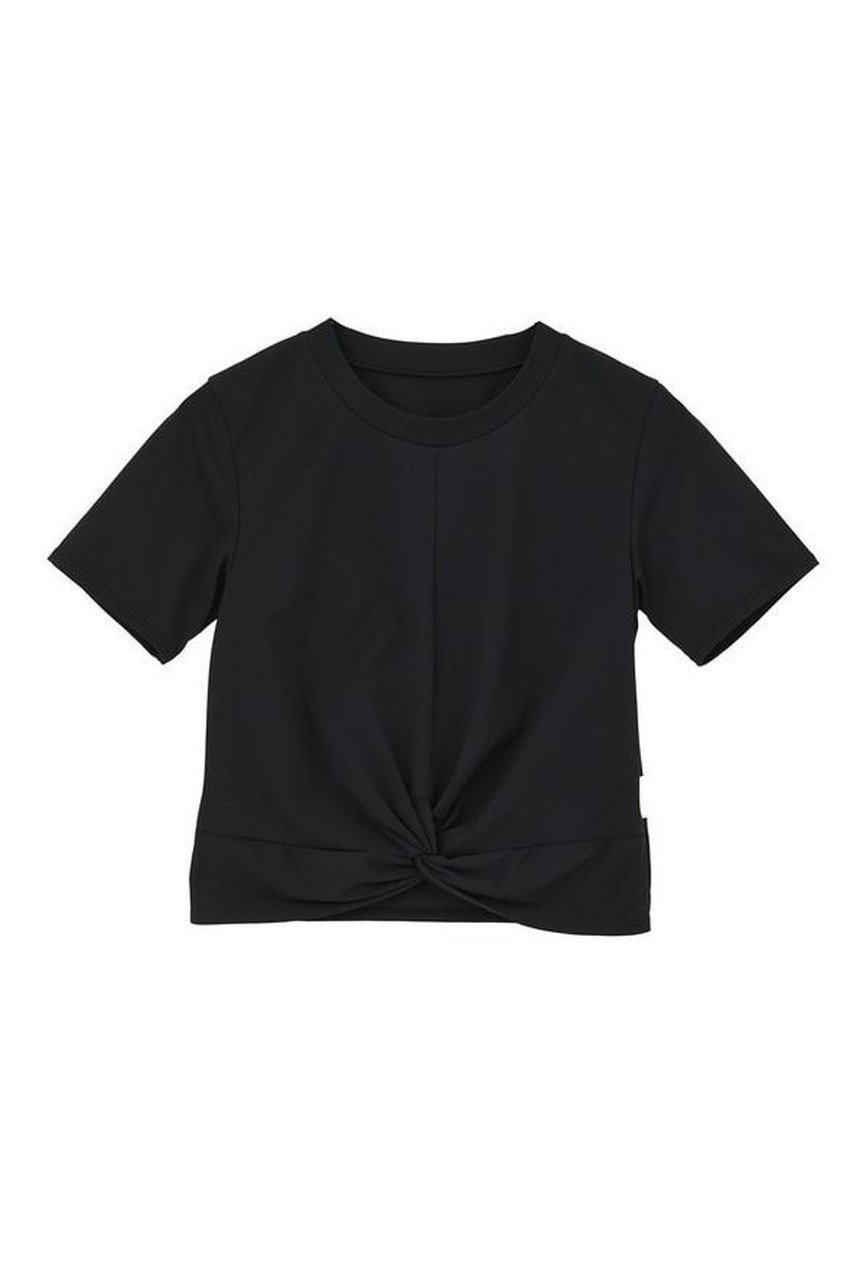 【ジュリエ/Julier】のアクティブフローコンパクトTシャツ インテリア・キッズ・メンズ・レディースファッション・服の通販 founy(ファニー) 　ファッション　Fashion　レディースファッション　Fashion for Women　トップス・カットソー　Cut & Sew Tops　シャツ・ブラウス・オフィスカジュアル　Elegant Blouses & Button-Ups　ロングTシャツ・Tシャツ　Longline T-Shirts & Tees　スポーツウェア　Functional & Stylish Sportswear　スポーツ トップス　Athletic Tops / Workout Tops / Training Shirts　2026年　2026　おすすめ　Recommended / Our Picks　コンパクト　Compact, Small Size　シンプル　Simple, Minimal　スポーツ　Sports, Activewear　フロント　Front, Front Design　ヨガ　Yoga, Yoga Wear　ワーク　Workwear, Utility Style　半袖　Short Sleeve, Half Sleeve　吸水　Absorbent, Quick-Dry　夏　Summer　春　Spring　S/S・春夏　SS, Spring/Summer, Warm Season　ブラック|ID: prp329100004832782 ipo3291000000035191894