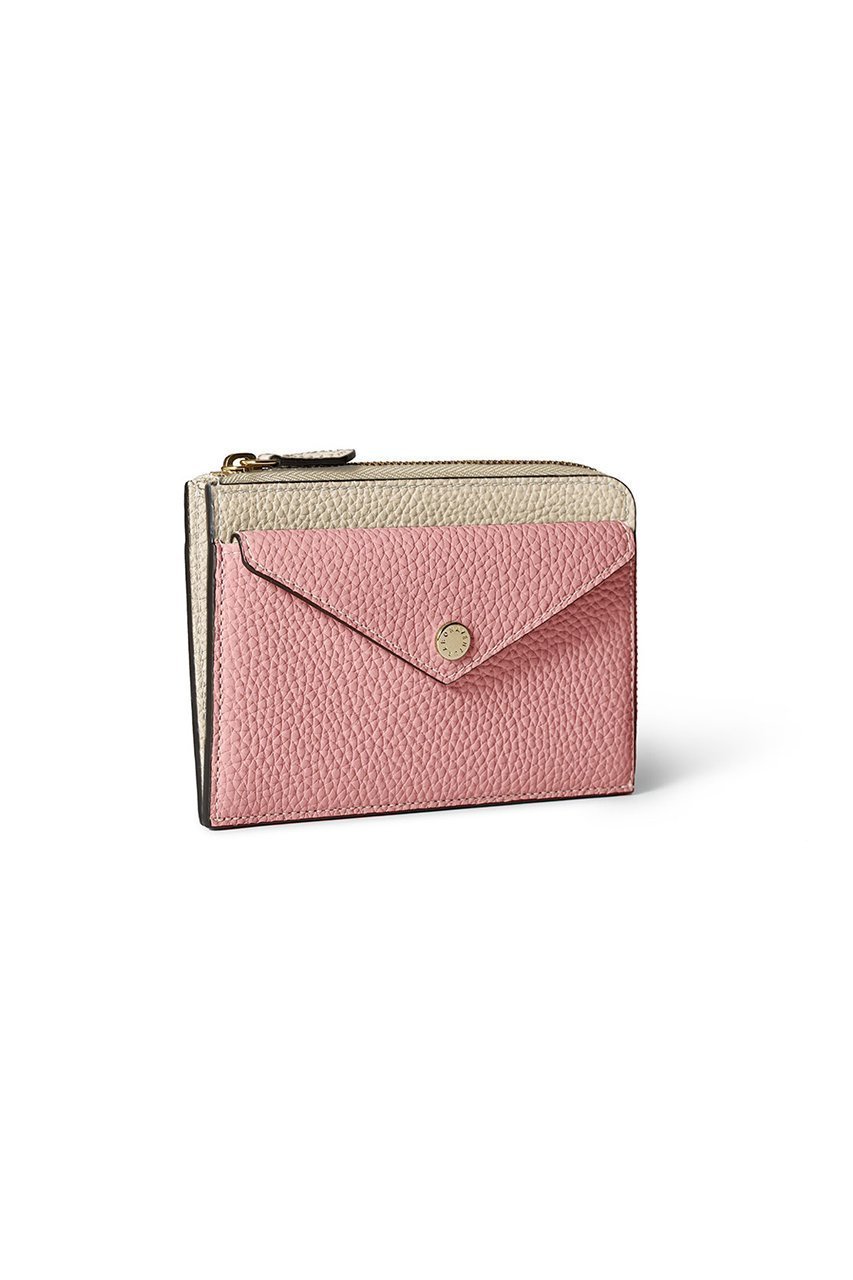 【ボナベンチュラ/BONAVENTURA】の【1/15 12:00販売開始】【UNISEX】エンベロープ ミニジップ ウォレット シュリンクレザー インテリア・キッズ・メンズ・レディースファッション・服の通販 founy(ファニー) 　ファッション　Fashion　レディースファッション　Fashion for Women　ミニ財布・二つ折り財布　Wallets & Card Cases　2026年　2026　ユニセックス　Unisex, Genderless　ウォレット　Wallet　ジップ　Zip, Zipper　スマート　Smart, Elegant　フロント　Front, Front Design　ポケット　Pocket, Pocket Detail　エレガント 上品　Elegant　夏　Summer　春　Spring　S/S・春夏　SS, Spring/Summer, Warm Season　財布　Wallet, Purse　アイボリー×コーラル|ID: prp329100004832783 ipo3291000000035191905