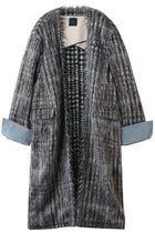 【スタニングルアー/STUNNING LURE】の【MASON JEJIA】チェックコート 人気、トレンドファッション・服の通販 founy(ファニー) ファッション Fashion レディースファッション Fashion for Women アウター Coat / Outerwear Collection コート・ロングコート・ピーコート Long Coats, Peacoats & More ショート Short, Short Length チェック Check, Plaid, Tartan デニム Denim, Jeans Material フォルム Silhouette, Form モダン Modern, Contemporary thumbnail グレー|ID: prp329100004833725 ipo3291000000036130662