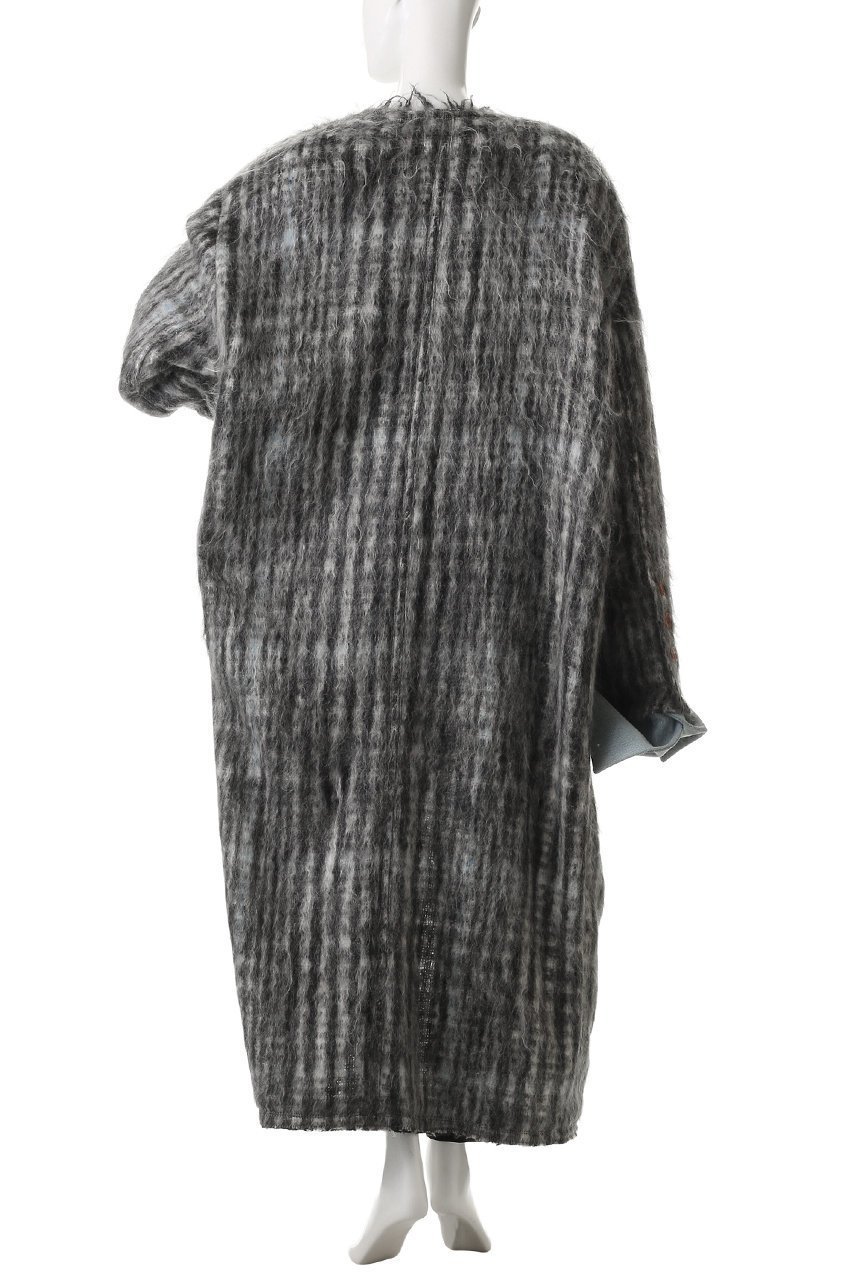 【スタニングルアー/STUNNING LURE】の【MASON JEJIA】チェックコート 人気、トレンドファッション・服の通販 founy(ファニー) 　ファッション　Fashion　レディースファッション　Fashion for Women　アウター　Coat / Outerwear Collection　コート・ロングコート・ピーコート　Long Coats, Peacoats & More　ショート　Short, Short Length　チェック　Check, Plaid, Tartan　デニム　Denim, Jeans Material　フォルム　Silhouette, Form　モダン　Modern, Contemporary　other-4|ID: prp329100004833725 ipo3291000000036130665