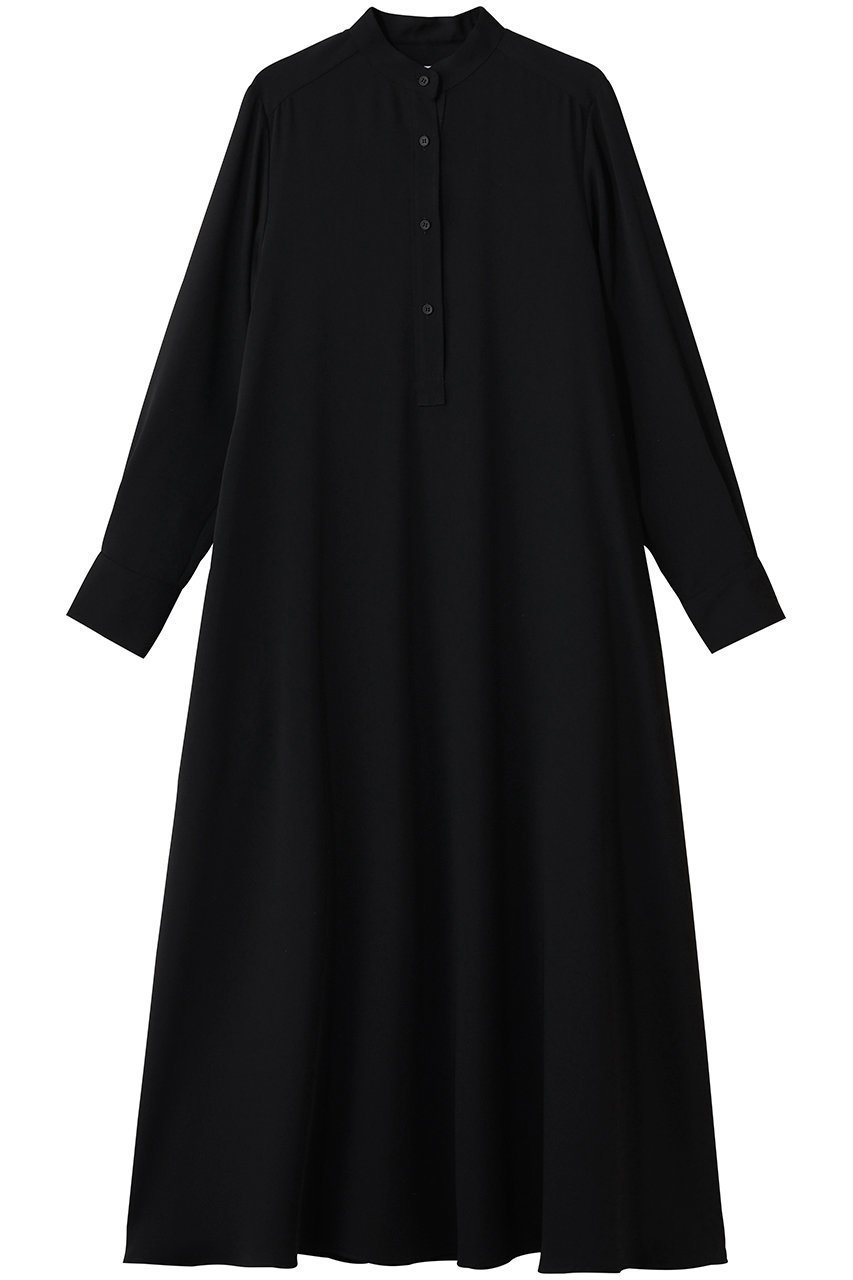 【グラフペーパー/Graphpaper】のSatin Band Collar Dress インテリア・キッズ・メンズ・レディースファッション・服の通販 founy(ファニー) 　ファッション　Fashion　レディースファッション　Fashion for Women　ワンピース　Dresses　フォーマル・パーティードレス・結婚式用ドレス　Elegant & Casual Dresses　チュニック　Tunic Tops & Dresses　2026年　2026　サテン　Satin, Glossy Fabric　チュニック　Tunic, Long Top　ドレス　Dress, One-Piece　ロング　Long, Long-Length　夏　Summer　春　Spring　S/S・春夏　SS, Spring/Summer, Warm Season　BLACK|ID: prp329100004833730 ipo3291000000036130693