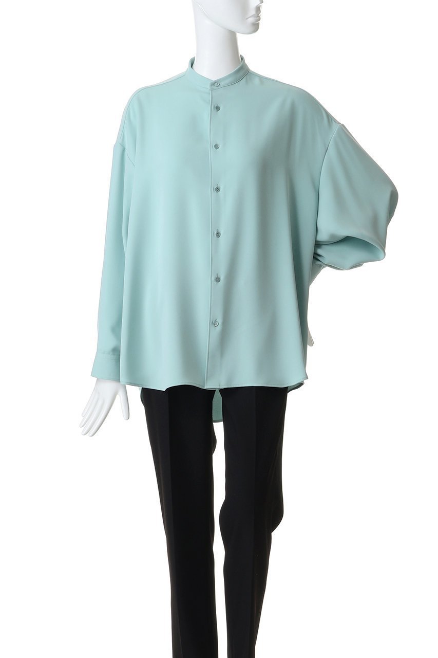 【グラフペーパー/Graphpaper】のSatin Oversized Band Collor Shirt 人気、トレンドファッション・服の通販 founy(ファニー) 　ファッション　Fashion　レディースファッション　Fashion for Women　トップス・カットソー　Cut & Sew Tops　シャツ・ブラウス・オフィスカジュアル　Elegant Blouses & Button-Ups　2026年　2026　サテン　Satin, Glossy Fabric　スタイリッシュ　Stylish, Fashionable　スリーブ　Sleeve, Long Sleeve / Short Sleeve　ロング　Long, Long-Length　エレガント 上品　Elegant　夏　Summer　春　Spring　S/S・春夏　SS, Spring/Summer, Warm Season　羽織　Haori, Light Jacket　other-2|ID: prp329100004833731 ipo3291000000036130702