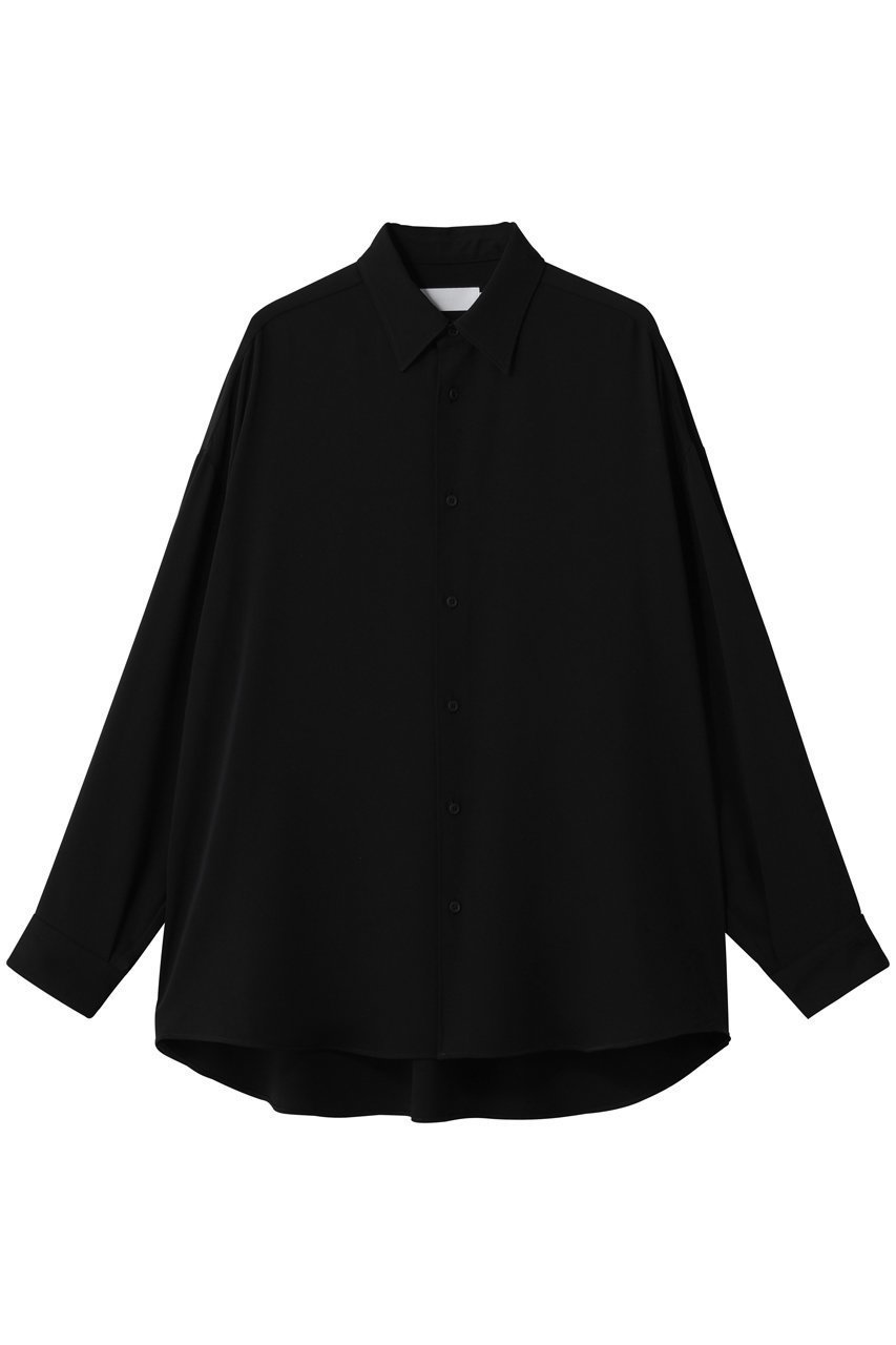 【グラフペーパー/Graphpaper】のSatin Oversized Regular Collor Shirt インテリア・キッズ・メンズ・レディースファッション・服の通販 founy(ファニー) ファッション Fashion レディースファッション Fashion for Women トップス・カットソー Cut & Sew Tops シャツ・ブラウス・オフィスカジュアル Elegant Blouses & Button-Ups 2026年 2026 サテン Satin, Glossy Fabric スリーブ Sleeve, Long Sleeve / Short Sleeve リラックス Relax, Relaxed Fit レギュラー Regular, Standard Fit ロング Long, Long-Length エレガント 上品 Elegant 夏 Summer 春 Spring S/S・春夏 SS, Spring/Summer, Warm Season 羽織 Haori, Light Jacket BLACK|ID: prp329100004833732 ipo3291000000035921902