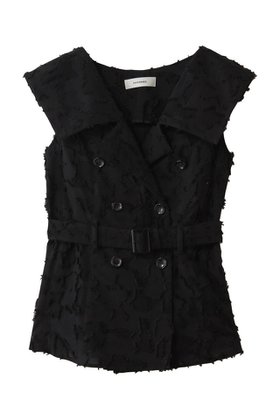 【アキラナカ/AKIRANAKA】 Block フラワー シャツジレ人気、トレンドファッション・服の通販 founy(ファニー) ファッション Fashion レディースファッション Fashion for Women アウター Coat / Outerwear Collection トップス・カットソー Cut & Sew Tops シャツ・ブラウス・オフィスカジュアル Elegant Blouses & Button-Ups ベスト&ジレ / 重ね着スタイル Vests & Gilets 2026年 2026 エレガント 上品 Elegant クラシカル Classical, Vintage-Inspired ショート Short, Short Length ジャカード／ジャガード Jacquard, Woven Pattern スリーブ Sleeve, Long Sleeve / Short Sleeve デコルテ Décolleté, Neckline トレンチ Trench, Trench Coat フラワー Flower, Floral ブロック Block, Solid Block Pattern モダン Modern, Contemporary モチーフ Motif, Design Theme リラックス Relax, Relaxed Fit 夏 Summer 春 Spring S/S・春夏 SS, Spring/Summer, Warm Season |ID:prp329100004833735