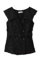 【アキラナカ/AKIRANAKA】のBlock フラワー シャツジレ 人気、トレンドファッション・服の通販 founy(ファニー) ファッション Fashion レディースファッション Fashion for Women アウター Coat / Outerwear Collection トップス・カットソー Cut & Sew Tops シャツ・ブラウス・オフィスカジュアル Elegant Blouses & Button-Ups ベスト&ジレ / 重ね着スタイル Vests & Gilets 2026年 2026 エレガント 上品 Elegant クラシカル Classical, Vintage-Inspired ショート Short, Short Length ジャカード／ジャガード Jacquard, Woven Pattern スリーブ Sleeve, Long Sleeve / Short Sleeve デコルテ Décolleté, Neckline トレンチ Trench, Trench Coat フラワー Flower, Floral ブロック Block, Solid Block Pattern モダン Modern, Contemporary モチーフ Motif, Design Theme リラックス Relax, Relaxed Fit 夏 Summer 春 Spring S/S・春夏 SS, Spring/Summer, Warm Season |ID:prp329100004833735