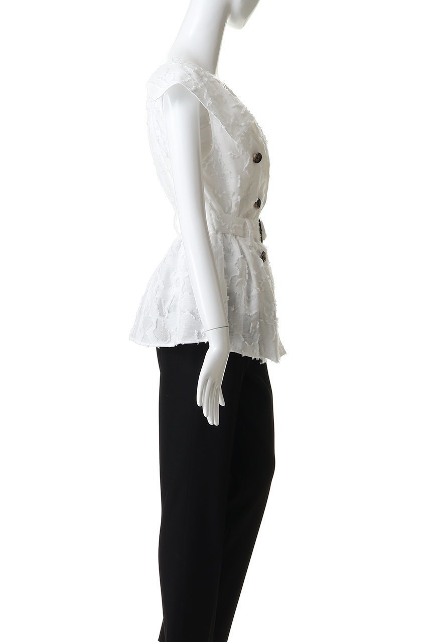 【アキラナカ/AKIRANAKA】のBlock フラワー シャツジレ 人気、トレンドファッション・服の通販 founy(ファニー) 　ファッション　Fashion　レディースファッション　Fashion for Women　アウター　Coat / Outerwear Collection　トップス・カットソー　Cut & Sew Tops　シャツ・ブラウス・オフィスカジュアル　Elegant Blouses & Button-Ups　ベスト&ジレ / 重ね着スタイル　Vests & Gilets　2026年　2026　エレガント 上品　Elegant　クラシカル　Classical, Vintage-Inspired　ショート　Short, Short Length　ジャカード／ジャガード　Jacquard, Woven Pattern　スリーブ　Sleeve, Long Sleeve / Short Sleeve　デコルテ　Décolleté, Neckline　トレンチ　Trench, Trench Coat　フラワー　Flower, Floral　ブロック　Block, Solid Block Pattern　モダン　Modern, Contemporary　モチーフ　Motif, Design Theme　リラックス　Relax, Relaxed Fit　夏　Summer　春　Spring　S/S・春夏　SS, Spring/Summer, Warm Season　other-3|ID: prp329100004833735 ipo3291000000035201649