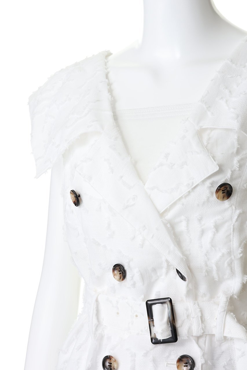 【アキラナカ/AKIRANAKA】のBlock フラワー シャツジレ 人気、トレンドファッション・服の通販 founy(ファニー) 　ファッション　Fashion　レディースファッション　Fashion for Women　アウター　Coat / Outerwear Collection　トップス・カットソー　Cut & Sew Tops　シャツ・ブラウス・オフィスカジュアル　Elegant Blouses & Button-Ups　ベスト&ジレ / 重ね着スタイル　Vests & Gilets　2026年　2026　エレガント 上品　Elegant　クラシカル　Classical, Vintage-Inspired　ショート　Short, Short Length　ジャカード／ジャガード　Jacquard, Woven Pattern　スリーブ　Sleeve, Long Sleeve / Short Sleeve　デコルテ　Décolleté, Neckline　トレンチ　Trench, Trench Coat　フラワー　Flower, Floral　ブロック　Block, Solid Block Pattern　モダン　Modern, Contemporary　モチーフ　Motif, Design Theme　リラックス　Relax, Relaxed Fit　夏　Summer　春　Spring　S/S・春夏　SS, Spring/Summer, Warm Season　other-5|ID: prp329100004833735 ipo3291000000035201651