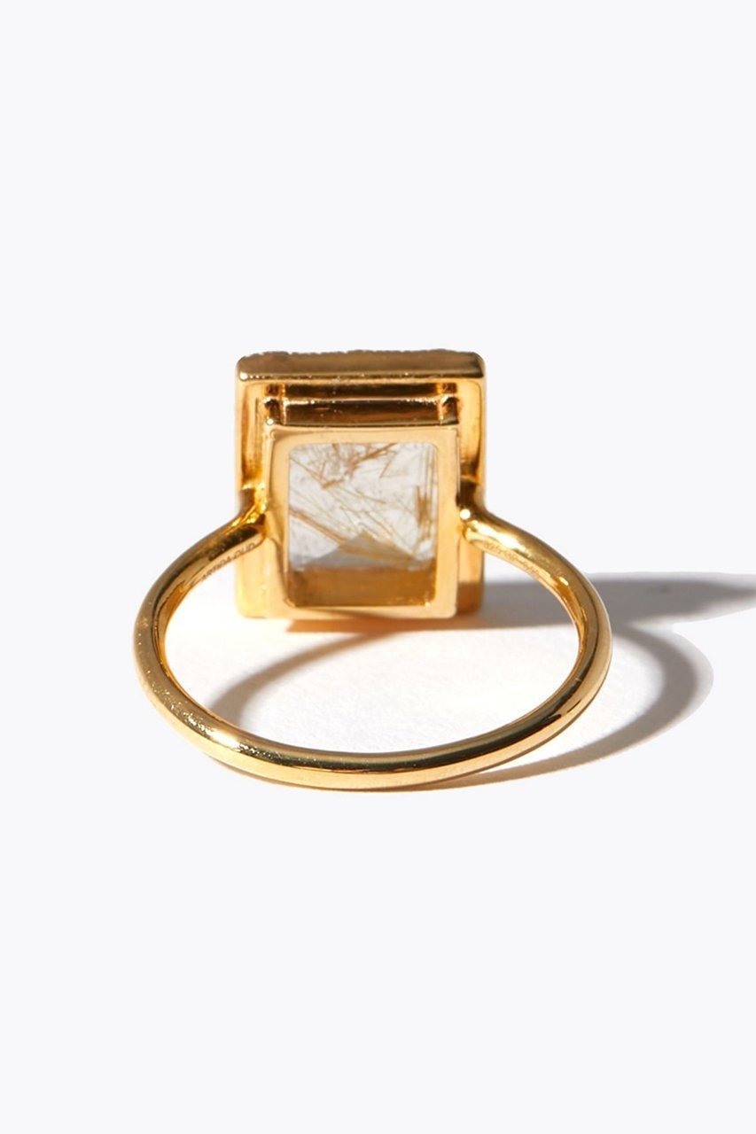 【アルティーダ ウード/ARTIDA OUD】のelafonisi レクタングル ゴールドルチルクォーツ パヴェダイヤモンド リング 人気、トレンドファッション・服の通販 founy(ファニー) 　ファッション　Fashion　レディースファッション　Fashion for Women　2026年　2026　シンプル　Simple, Minimal　ダイヤモンド　Diamond, Brilliant Cut　夏　Summer　春　Spring　S/S・春夏　SS, Spring/Summer, Warm Season　other-4|ID: prp329100004834321 ipo3291000000035733412