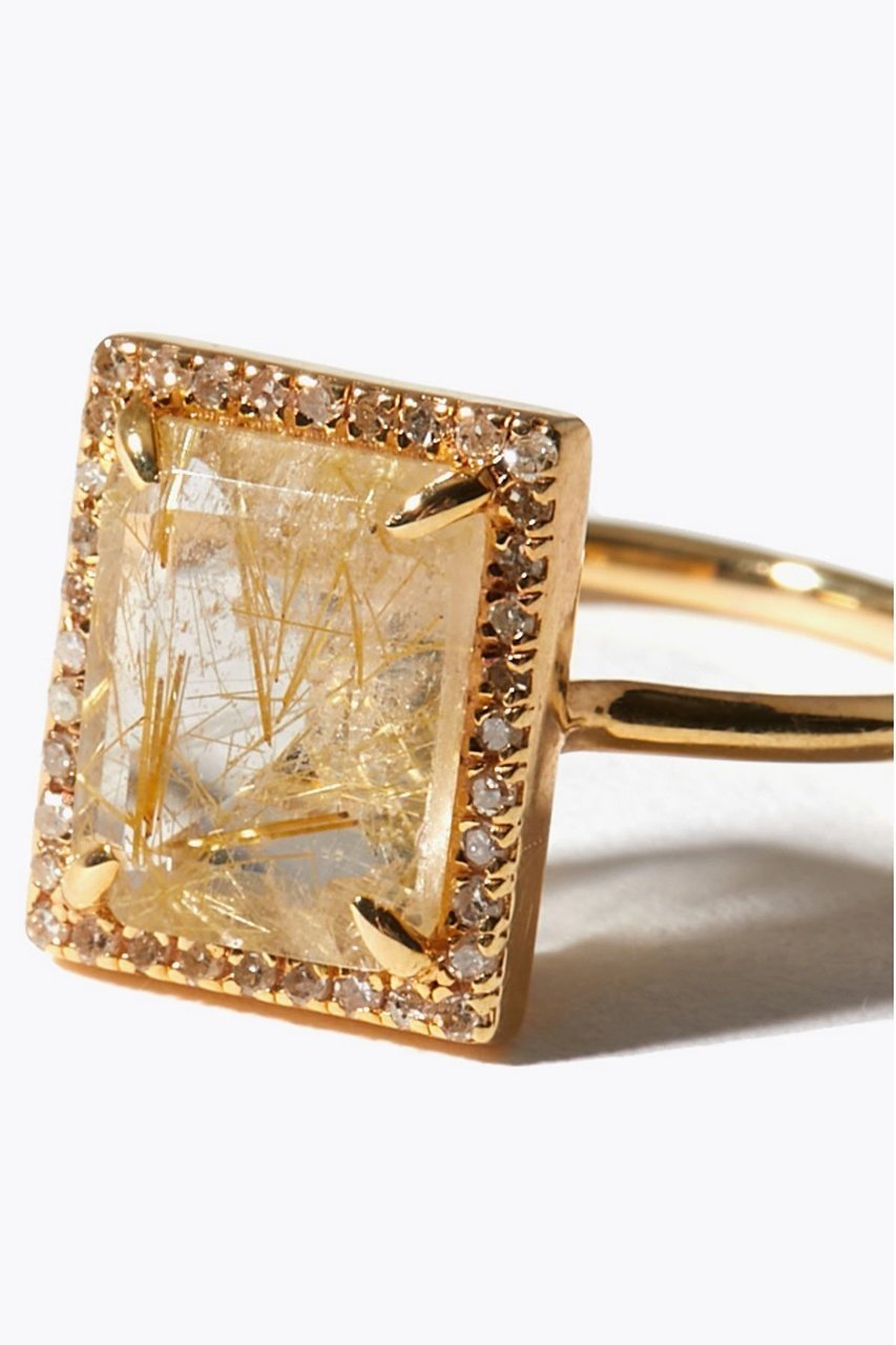 【アルティーダ ウード/ARTIDA OUD】のelafonisi レクタングル ゴールドルチルクォーツ パヴェダイヤモンド リング 人気、トレンドファッション・服の通販 founy(ファニー) 　ファッション　Fashion　レディースファッション　Fashion for Women　2026年　2026　シンプル　Simple, Minimal　ダイヤモンド　Diamond, Brilliant Cut　夏　Summer　春　Spring　S/S・春夏　SS, Spring/Summer, Warm Season　other-5|ID: prp329100004834321 ipo3291000000035733414