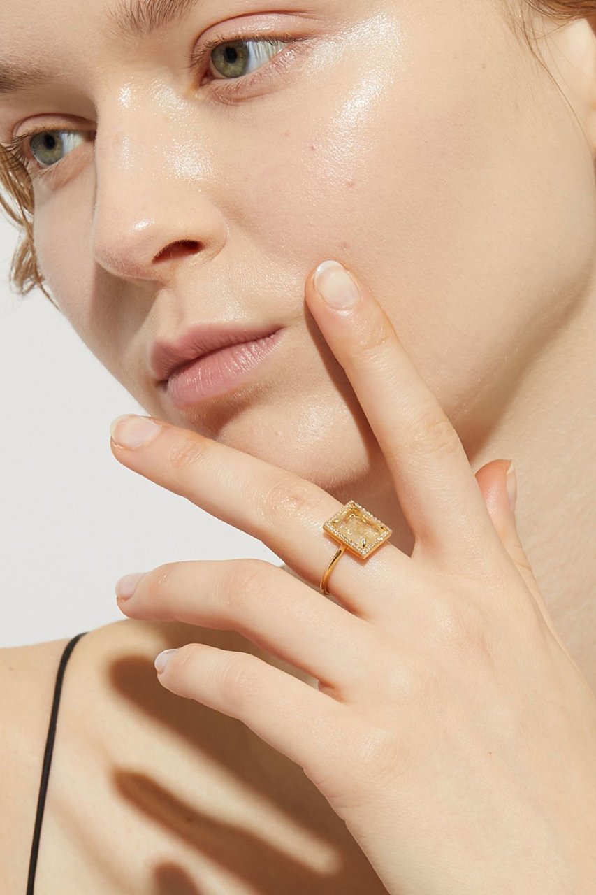 【アルティーダ ウード/ARTIDA OUD】のelafonisi レクタングル ゴールドルチルクォーツ パヴェダイヤモンド リング 人気、トレンドファッション・服の通販 founy(ファニー) 　ファッション　Fashion　レディースファッション　Fashion for Women　2026年　2026　シンプル　Simple, Minimal　ダイヤモンド　Diamond, Brilliant Cut　夏　Summer　春　Spring　S/S・春夏　SS, Spring/Summer, Warm Season　other-6|ID: prp329100004834321 ipo3291000000035733417