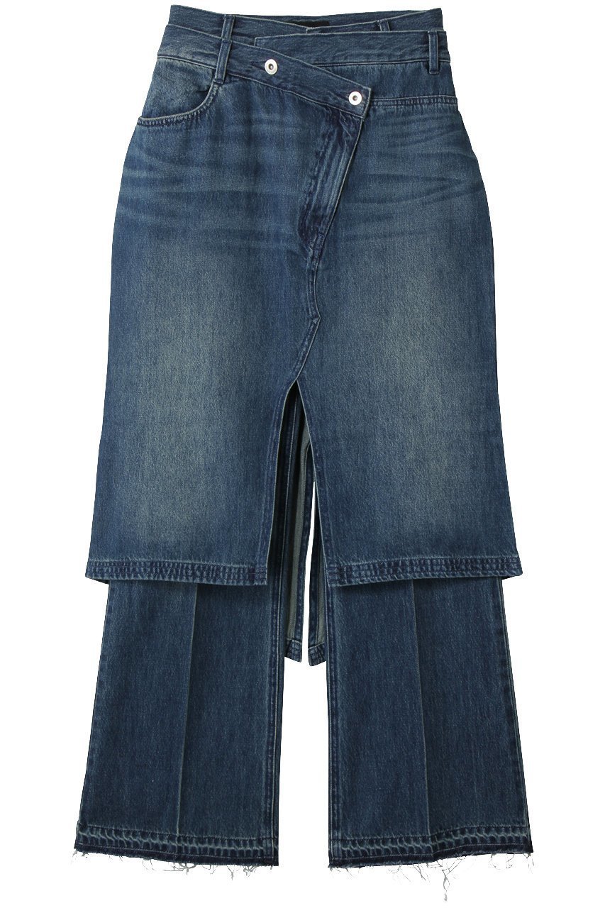 【メゾンスペシャル/MAISON SPECIAL】のLayered Skirt Denim Pants/レイヤードスカートデニムパンツ インテリア・キッズ・メンズ・レディースファッション・服の通販 founy(ファニー) ファッション Fashion レディースファッション Fashion for Women スカート Skirts パンツ Pants & Trousers デニムパンツ・ジーンズ・美脚デニム Denim Jeans & Pants 2026年 2026 アシンメトリー Asymmetrical Style デニム Denim, Jeans Material 夏 Summer 春 Spring S/S・春夏 SS, Spring/Summer, Warm Season BLU(ブルー)|ID: prp329100004834326 ipo3291000000035682775