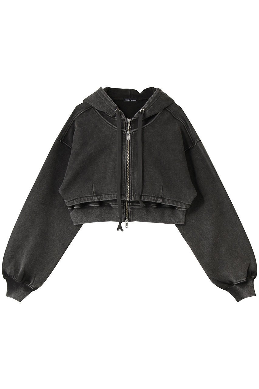 【メゾンスペシャル/MAISON SPECIAL】のLayered Parka/レイヤードパーカー インテリア・キッズ・メンズ・レディースファッション・服の通販 founy(ファニー) ファッション Fashion レディースファッション Fashion for Women トップス・カットソー Cut & Sew Tops シャツ・ブラウス・オフィスカジュアル Elegant Blouses & Button-Ups レディースパーカー・カジュアルフーディー Casual Hoodies & Sweatshirts ロングTシャツ・Tシャツ Longline T-Shirts & Tees スウェット・クルーネックトップス Sweatshirts & Crewnecks / Relaxed Fit Sweat Tops カットソー・ベーシックTシャツ Cut-and-Sewn Tops / Stretch Tees & Basics 2026年 2026 ショート Short, Short Length トレンド Trend, Trending Now 夏 Summer 春 Spring S/S・春夏 SS, Spring/Summer, Warm Season C.GRY(チャコールグレー)|ID: prp329100004834327 ipo3291000000035977403