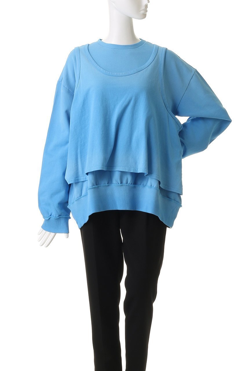 【メゾンスペシャル/MAISON SPECIAL】のLayered Jersey Sweat Top/レイヤード天竺スウェットトップ 人気、トレンドファッション・服の通販 founy(ファニー) 　ファッション　Fashion　レディースファッション　Fashion for Women　トップス・カットソー　Cut & Sew Tops　シャツ・ブラウス・オフィスカジュアル　Elegant Blouses & Button-Ups　レディースパーカー・カジュアルフーディー　Casual Hoodies & Sweatshirts　ロングTシャツ・Tシャツ　Longline T-Shirts & Tees　スウェット・クルーネックトップス　Sweatshirts & Crewnecks / Relaxed Fit Sweat Tops　カットソー・ベーシックTシャツ　Cut-and-Sewn Tops / Stretch Tees & Basics　2026年　2026　ボトム　Bottoms, Lower Wear　夏　Summer　春　Spring　S/S・春夏　SS, Spring/Summer, Warm Season　other-2|ID: prp329100004834328 ipo3291000000035211334
