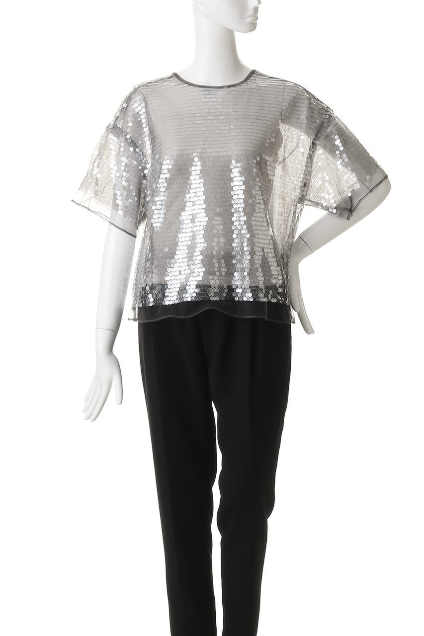 【メゾンスペシャル/MAISON SPECIAL】のSheer sequins Over T-Shirt/シアースパンコールオーバーTシャツ 人気、トレンドファッション・服の通販 founy(ファニー) 　ファッション　Fashion　レディースファッション　Fashion for Women　トップス・カットソー　Cut & Sew Tops　シャツ・ブラウス・オフィスカジュアル　Elegant Blouses & Button-Ups　ロングTシャツ・Tシャツ　Longline T-Shirts & Tees　カットソー・ベーシックTシャツ　Cut-and-Sewn Tops / Stretch Tees & Basics　2026年　2026　おすすめ　Recommended / Our Picks　カーディガン　Cardigan, Knitwear　スパンコール　Sequins, Sequin Embellishment　スリーブ　Sleeve, Long Sleeve / Short Sleeve　メッシュ　Mesh, Net Fabric　ロング　Long, Long-Length　夏　Summer　春　Spring　S/S・春夏　SS, Spring/Summer, Warm Season　other-2|ID: prp329100004834330 ipo3291000000035860841